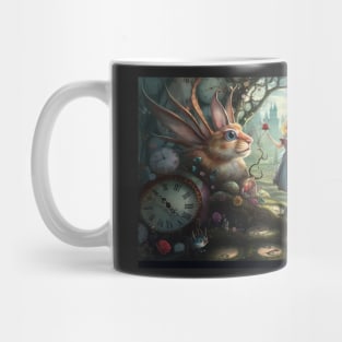 Alice in Wonderland. "Tea Party with the Mad Hatter and the Cheshire Cat" Mug